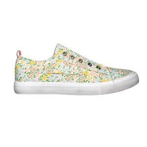 Serra Ladies Canvas Floral Slip-on Sneakers